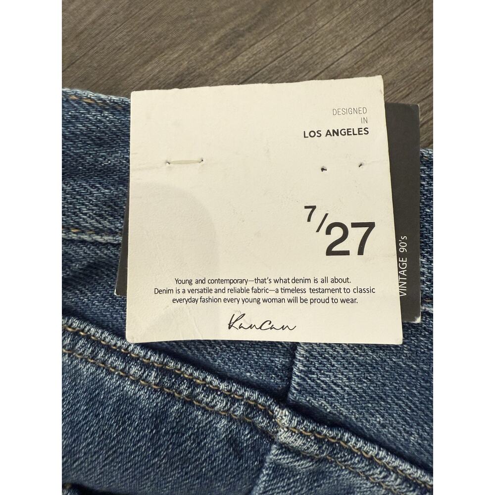 KanCan Vintage 90s Jeans Women's 27 (7) Straight Front Split Seam NWT - Picture 8 of 9
